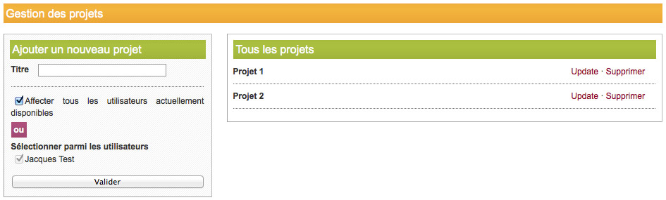 crm gestion des projets